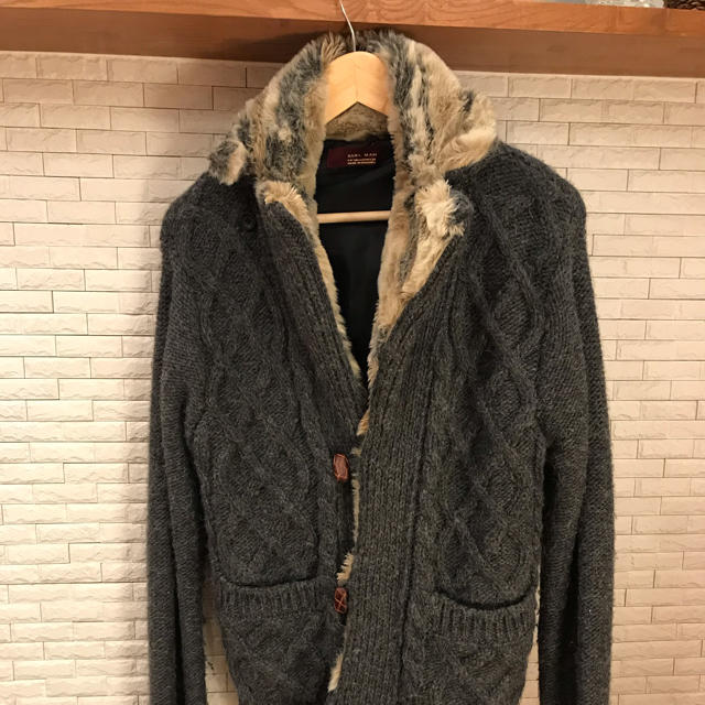 ZARA(ザラ)の（美品）ZARA MENS ニット ジャケット メンズのトップス(ニット/セーター)の商品写真