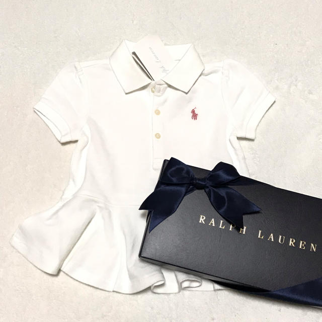 POLO RALPH LAUREN(ポロラルフローレン)の新品✨ペプラム ポロシャツ 24M/90 キッズ/ベビー/マタニティのキッズ服女の子用(90cm~)(Tシャツ/カットソー)の商品写真