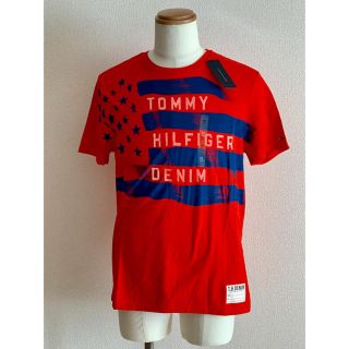 トミーヒルフィガー(TOMMY HILFIGER)のTOMMY HILFIGER トミーヒルフィガーデニム Tシャツ オレンジ(Tシャツ/カットソー(半袖/袖なし))