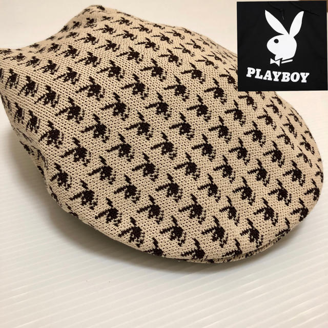 PLAYBOY(プレイボーイ)の総柄 90s playboy プレイボーイ ハンチング hiphop ストリート メンズの帽子(ハンチング/ベレー帽)の商品写真