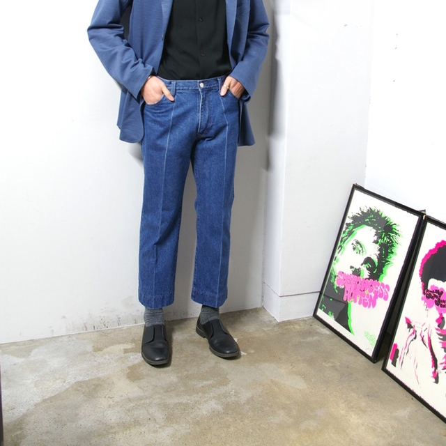 JOHN LAWRENCE SULLIVAN(ジョンローレンスサリバン)のURU 18ss デニムスラックス サイズ1 メンズのパンツ(デニム/ジーンズ)の商品写真