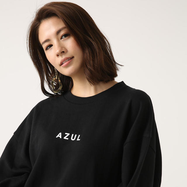 AZUL by moussy - ロゴ スウェット トレーナーの通販 by y's shop ...