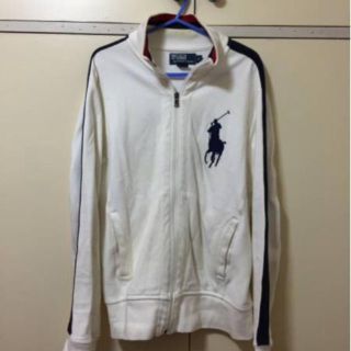 ポロラルフローレン(POLO RALPH LAUREN)の本物ラルフローレンの白ビックポニーのジップアップジャケットＳ (その他)