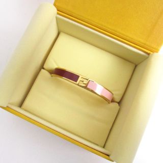 フェンディ(FENDI)の極美品【フェンディ 】バングル/ブレスレット ゴールドプレート ズッカ 正規品(ブレスレット/バングル)