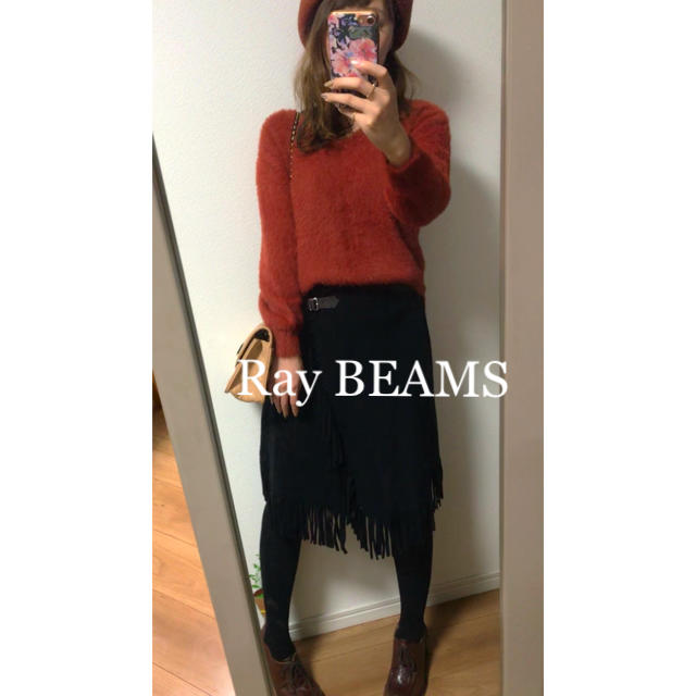 Ray BEAMS(レイビームス)の☆Ray BEAMS☆レイビームス  フリンジラップ風スカート レディースのスカート(ひざ丈スカート)の商品写真