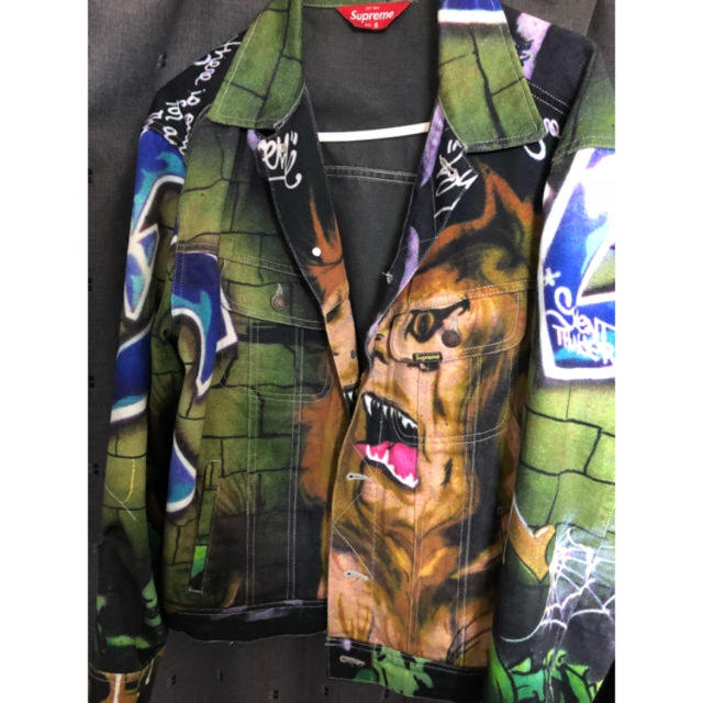 Supreme(シュプリーム)のsupreme  lion Sサイズ メンズのジャケット/アウター(Gジャン/デニムジャケット)の商品写真