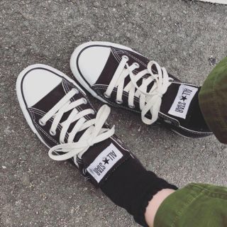 コンバース(CONVERSE)のコンバース 24.5 ブラック(スニーカー)