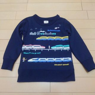 マザウェイズ(motherways)のマザウェイズ/電車柄トレーナー/110cm/未使用(Tシャツ/カットソー)