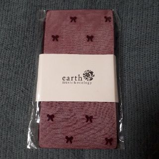 アースミュージックアンドエコロジー(earth music & ecology)の【新品】リボンタイツ/アースミュージック&エコロジー(タイツ/ストッキング)