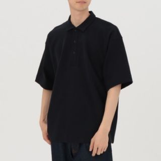 ムジルシリョウヒン(MUJI (無印良品))のムジラボ mujilabo ドロップショルダーポロシャツ ネイビー(ポロシャツ)