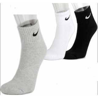 ナイキ(NIKE)のNIKE レディース 3Pコットン ソックス SX4703 23-25cm (ソックス)