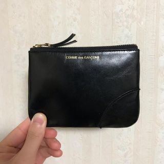 コムデギャルソン(COMME des GARCONS)の[美品] COMME des GARCONS クラシックレザーラインポーチ(コインケース/小銭入れ)