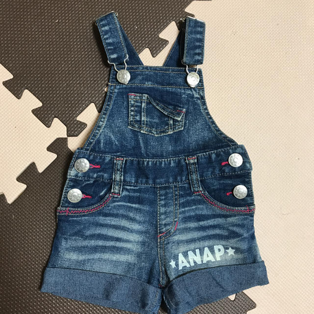 ANAP Kids(アナップキッズ)の☆ANAPサロペット オーバオール80㌢☆ キッズ/ベビー/マタニティのベビー服(~85cm)(パンツ)の商品写真