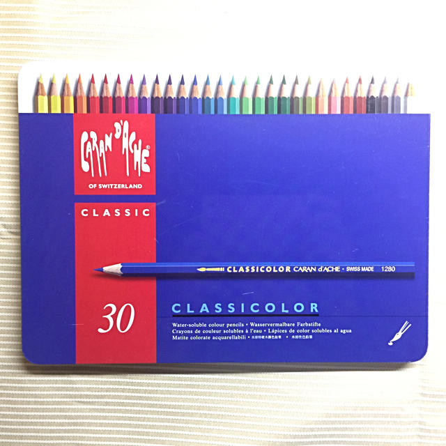 CARAN d'ACHE(カランダッシュ)の【Miico様専用】カランダッシュ クラシカラー 水溶性色鉛筆 30色 エンタメ/ホビーのアート用品(色鉛筆)の商品写真