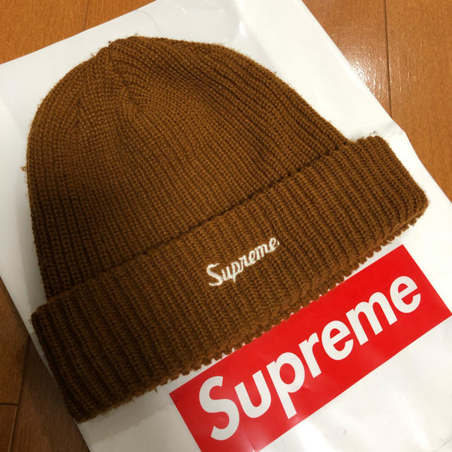 帽子SUPREME ビーニー  ニットキャップ ブラウン