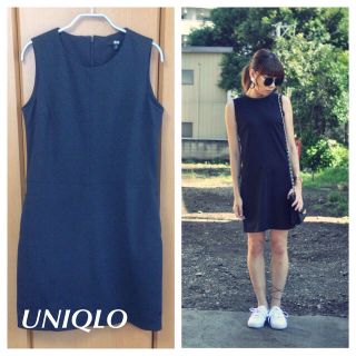 ユニクロ(UNIQLO)のUNIQLO♡ポンチワンピース(ミニワンピース)