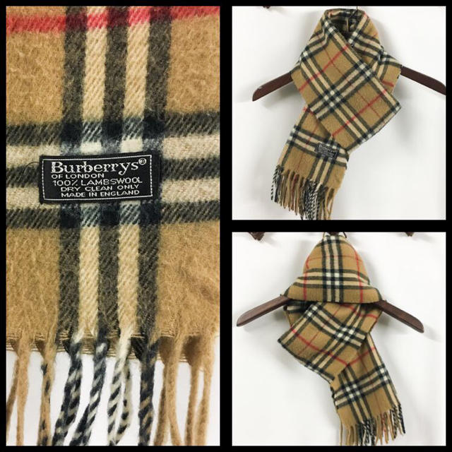 BURBERRY(バーバリー)の新年特価 Burberrys 90s マフラー ノバチェック ベージュ ウール メンズのファッション小物(マフラー)の商品写真