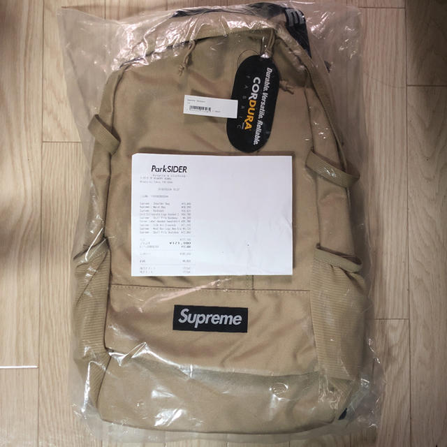 シュプリーム Supreme backpack 18SS ベージュのサムネイル