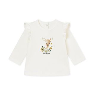 プチバトー(PETIT BATEAU)の新品未使用 プチバトー 36m バンビプリント長袖カットソー(シャツ/カットソー)