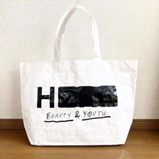 ビューティアンドユースユナイテッドアローズ(BEAUTY&YOUTH UNITED ARROWS)の【新品】H BEAUTY & YOUTH ビッグトートバッグ ナイロン bag(トートバッグ)