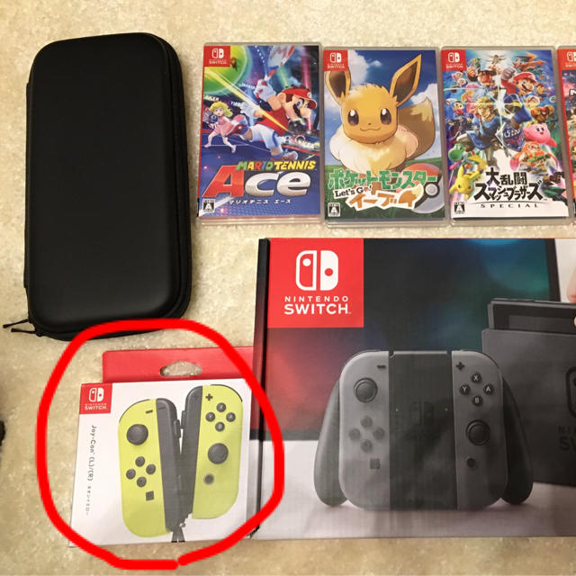 Nintendo Switch(ニンテンドースイッチ)のニンテンドースイッチジョイコンイエローswitch エンタメ/ホビーのゲームソフト/ゲーム機本体(家庭用ゲーム機本体)の商品写真