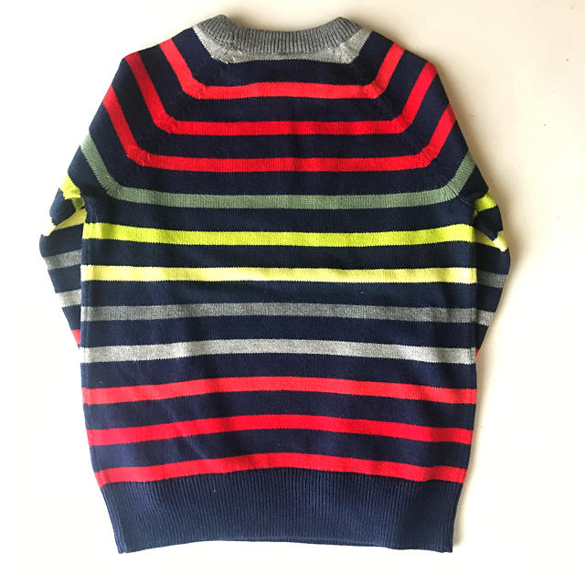 babyGAP(ベビーギャップ)の新品 タグ付き baby GAP マルチボーダーニット キッズ/ベビー/マタニティのキッズ服男の子用(90cm~)(ニット)の商品写真