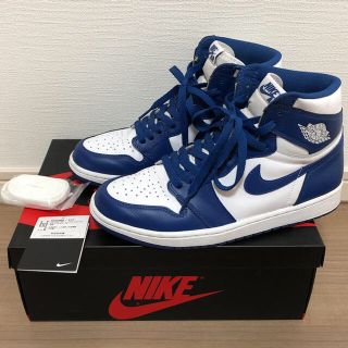 ナイキ(NIKE)のNIKE AIRJORDAN1 storm blue ストームブルー 26.5(スニーカー)