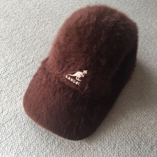 カンゴール(KANGOL)のカンゴール アンゴラファー  キャップ ブラウン LARGE(キャップ)