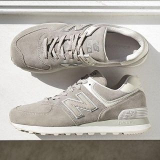 ニューバランス(New Balance)のニューバランスML574＊グレー(スニーカー)