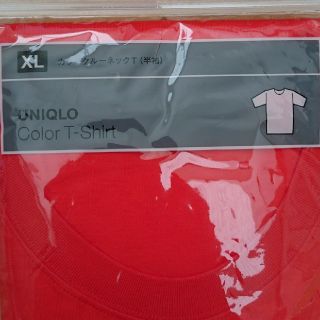 ユニクロ(UNIQLO)のUNIQLO 半袖丸首Tシャツ(XL)オレンジ(Tシャツ/カットソー(半袖/袖なし))