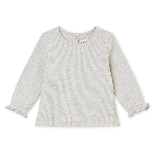 PETIT BATEAU(プチバトー)の新品未使用 プチバトー 4×2 リブカットソー  24m キッズ/ベビー/マタニティのベビー服(~85cm)(シャツ/カットソー)の商品写真