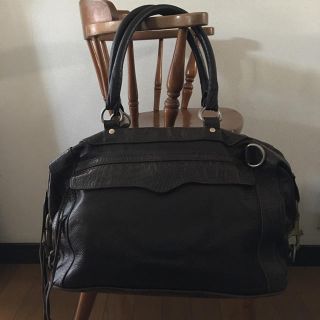 レベッカミンコフ(Rebecca Minkoff)のレベッカミンコフ ボストン型MABレザーバッグ 初期物 ダークブラウン(ボストンバッグ)