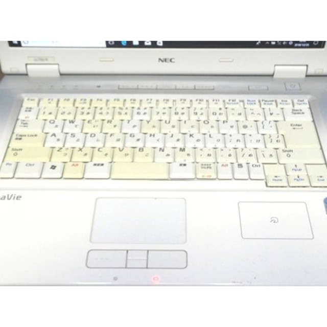 NEC(エヌイーシー)の返品保証！NEC LL750/R 4G win10 DVD office スマホ/家電/カメラのPC/タブレット(ノートPC)の商品写真