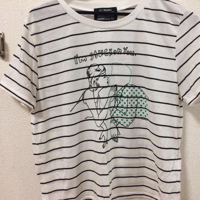 SLY(スライ)のSLYボーダーTシャツ レディースのトップス(Tシャツ(半袖/袖なし))の商品写真