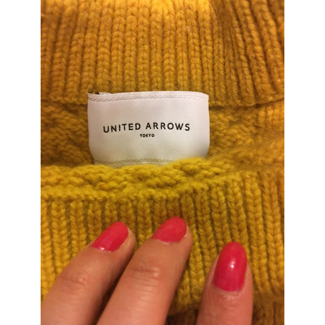 UNITED ARROWS◇美品◇ボトルネック ビッグケーブルニット 1