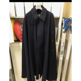 ヨウジヤマモト(Yohji Yamamoto)のYohji Yamamoto 17aw ウールモッサ背負いマント (ポンチョ)