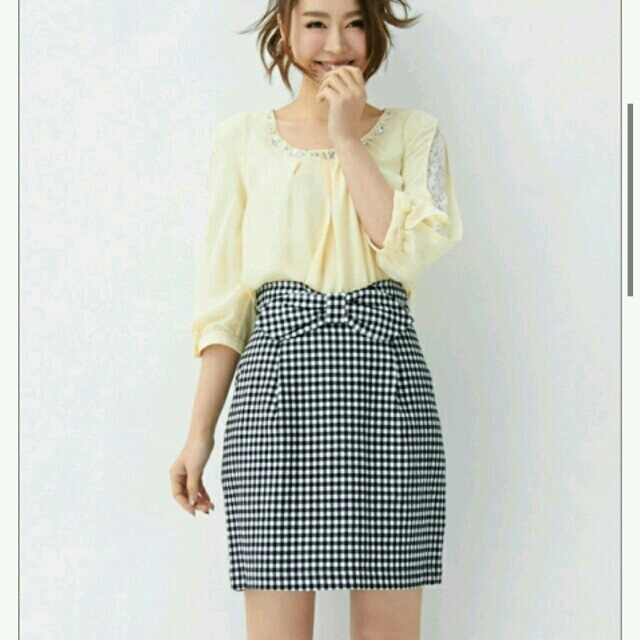 INGNI(イング)のウエストリボンコクーンスカート♡イング♡ レディースのスカート(ミニスカート)の商品写真
