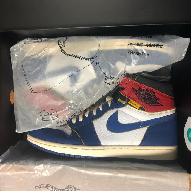 NIKE(ナイキ)のUnion Air Jordan 1【28.0cm】Blue メンズの靴/シューズ(スニーカー)の商品写真