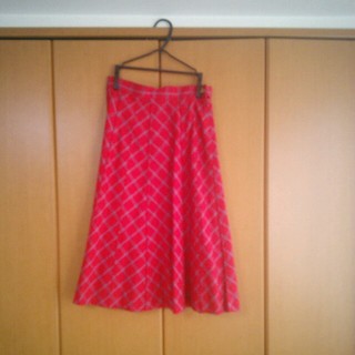 ヴィヴィアンウエストウッド(Vivienne Westwood)の赤チェックスカート(ロングスカート)