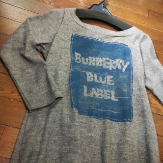 バーバリーブルーレーベル(BURBERRY BLUE LABEL)のビッグシルエット スウェットワンピース丈トップス(ロングワンピース/マキシワンピース)