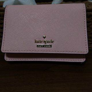 ケイトスペードニューヨーク(kate spade new york)の【るる様専用】ケイト・スペード キーリング付きパスケース  ピンク  美品(名刺入れ/定期入れ)