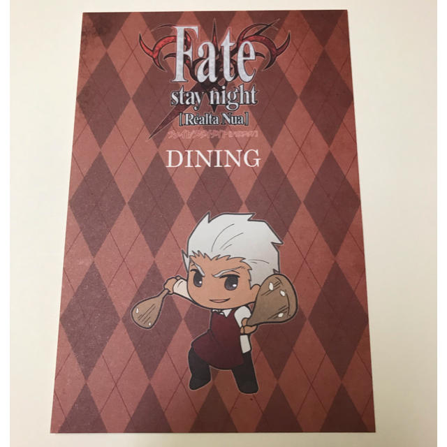 角川書店 Fate Stay Night アーチャー エミヤ メニュー ポストカードサイズの通販 By る カドカワショテンならラクマ