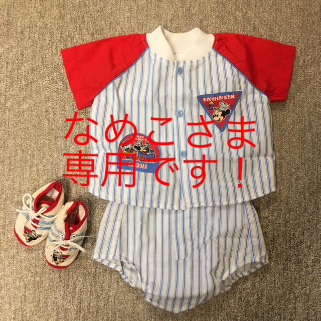 Disney(ディズニー)のセット割り★専用です★Disney baby ミッキーTシャツ＆パンツ＆シューズ キッズ/ベビー/マタニティのベビー服(~85cm)(Ｔシャツ)の商品写真