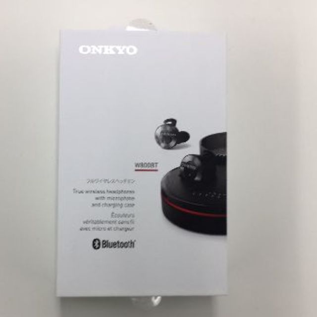 ONKYO(オンキヨー)のONKYO W800BT Bluetoothイヤホン【新品未使用】 スマホ/家電/カメラのオーディオ機器(ヘッドフォン/イヤフォン)の商品写真