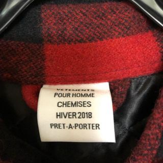 VETEMENTS ヴェトモン チェックウールジャケット