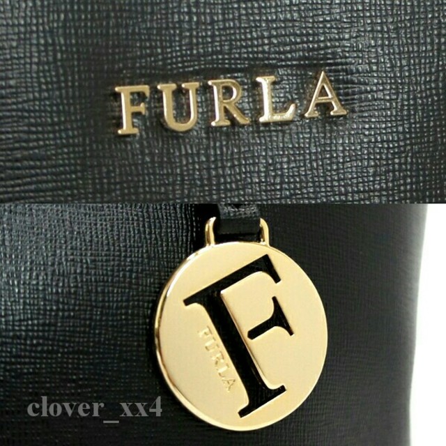 フルラ ショルダーバッグ 極美品 ブラック レザー FURLA バッグ チャーム 1