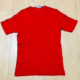 サンスペル(SUNSPEL)のSUNSPEL サンスペル／100%コットン  Ｔシャツ  レッド（赤）(Tシャツ/カットソー(半袖/袖なし))