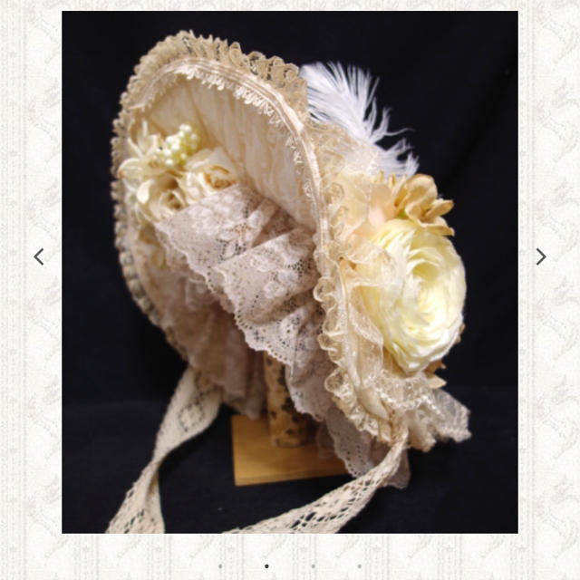 Victorian maiden(ヴィクトリアンメイデン)のPrivatesquare ロココドールボンネット 生成 レディースの帽子(ハット)の商品写真