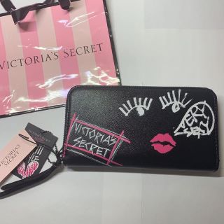 ヴィクトリアズシークレット(Victoria's Secret)のVS ファスナー長財布 ブラック (長財布)