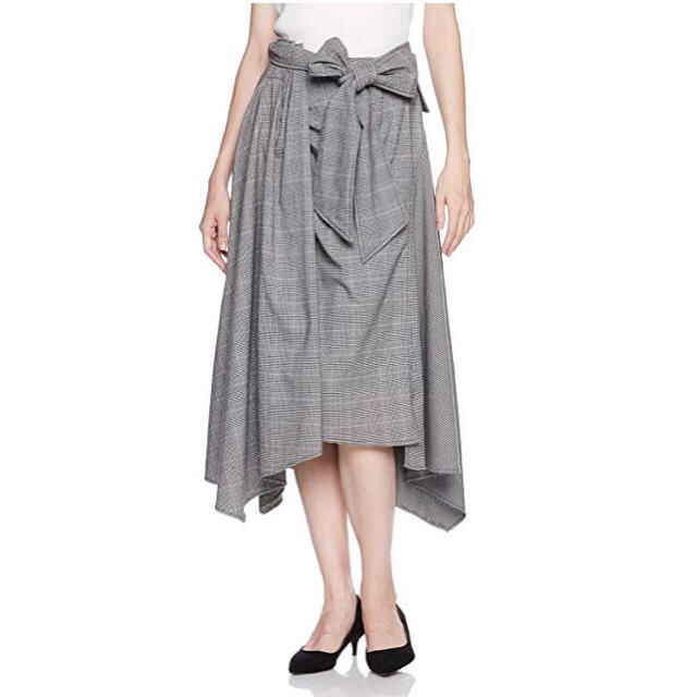 FRAY I.D(フレイアイディー)のFRAY I.D チェックアシメヘムスカート ミラオーウェン ラグナムーン ザラ レディースのスカート(ひざ丈スカート)の商品写真